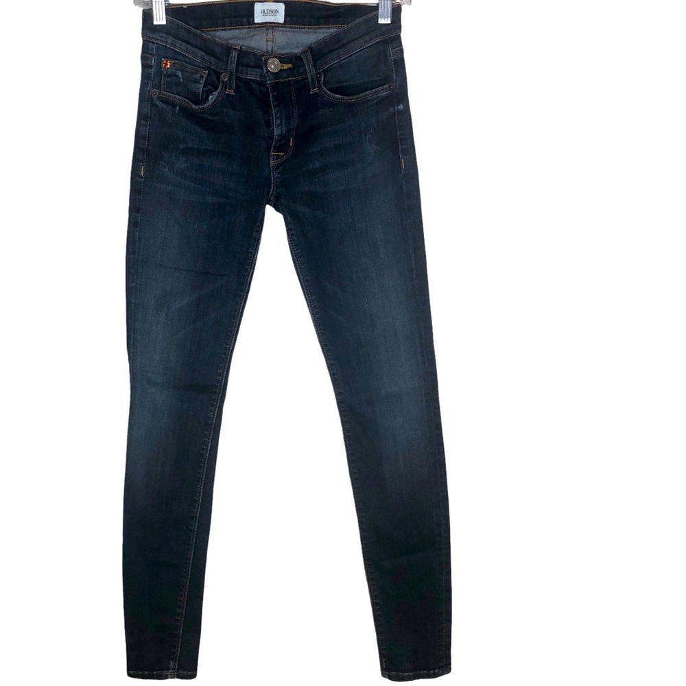 HUDSON JEANS Krista Super Skinny Blue Denim Skinny Jeans size 25